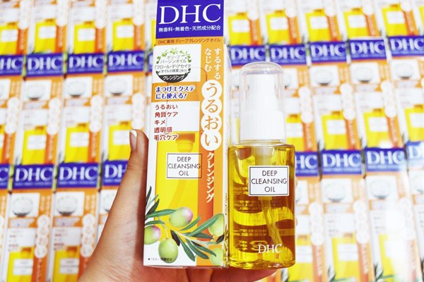 Review dầu tẩy trang DHC của Nhật cho da dầu mụn