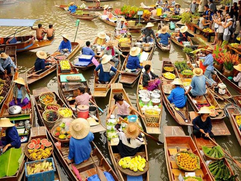 Kinh nghiệm đi chợ nổi Thái Lan 