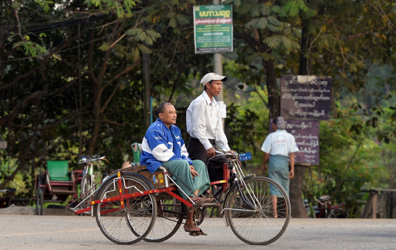 Phương tiện di chuyển khá thông dụng dành cho du khách đến Myanmar (Nguồn: vietair.tv)