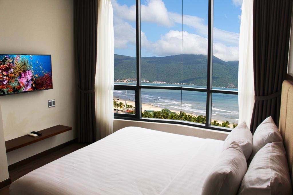 Khách sạn gần bãi biển Đà Nẵng Avatar sở hữu view biển siêu thoáng. (Nguồn: q.bstatic.com)