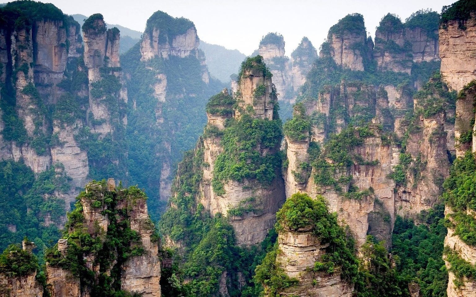 Vẻ đẹp hùng vĩ của vườn quốc gia Trương Gia Giới (Nguồn: achautravel.com)