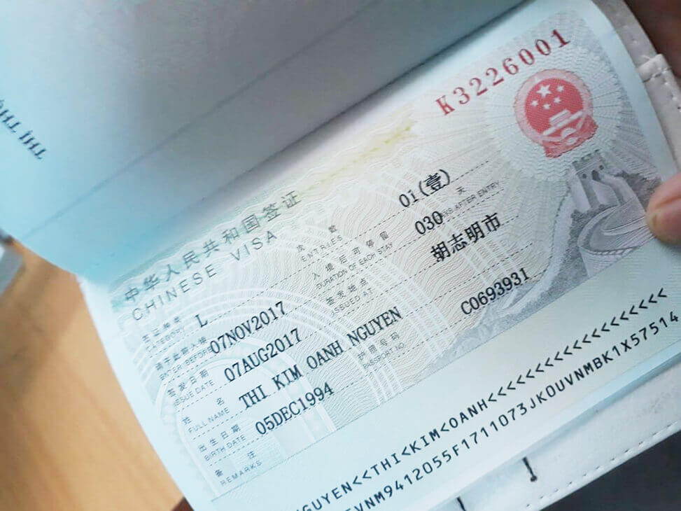 Visa cấp cho công dân Việt Nam nhập cảnh tại Trung Quốc (Nguồn: tabalo.org)