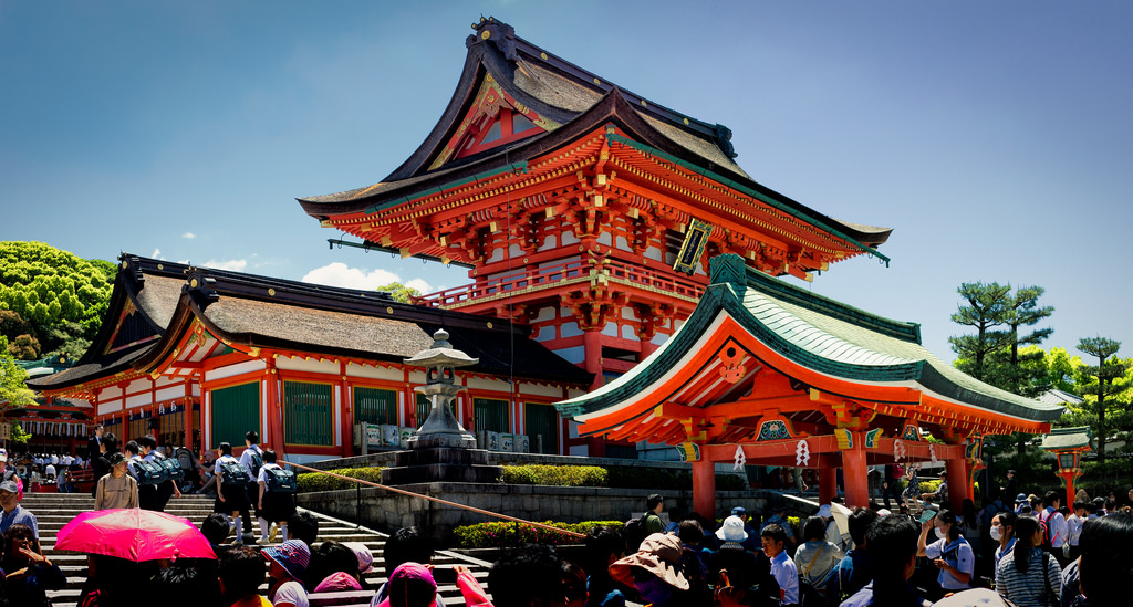 Đền Fushimi Inari (Nguồn: staticflickr.com)