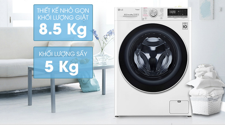 Review chi tiết LG FV1408G4W – Lựa chọn máy giặt sấy lý tưởng 2 trong 1