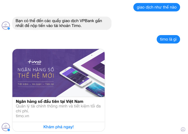 Ngân hàng số tại Việt Nam ra mắt Facebook Chat Bot để thay thế nhân viên chăm sóc khách hàng