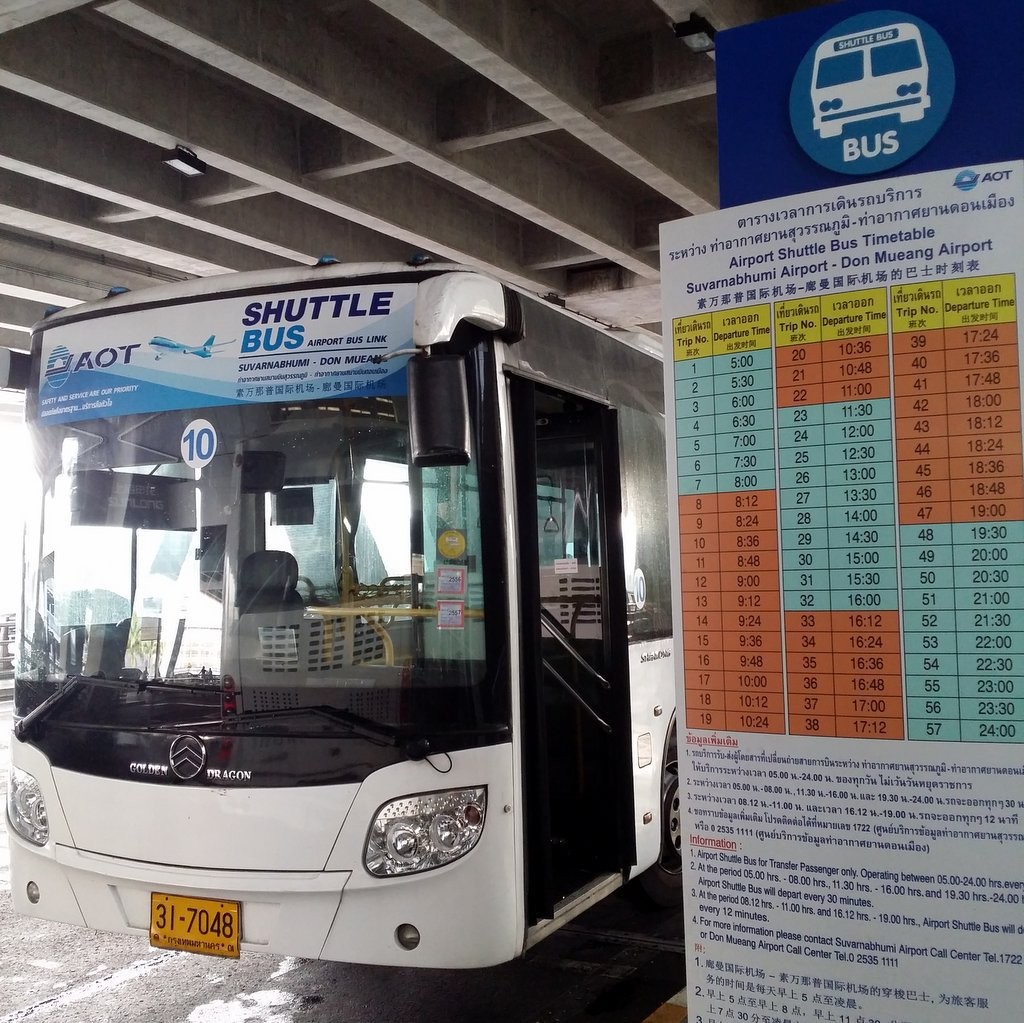 Các kiểu xe bus khi đáp sân bay Suvarnabhumi – Bangkok