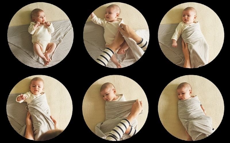 Cách quấn khăn cho bé sơ sinh
