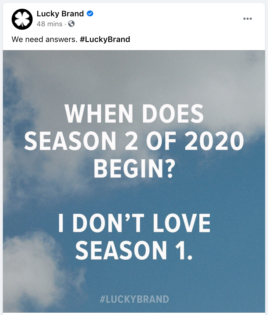 Cách hương hiệu Lucky thể hiện cách riêng của thương hiệu mình trên Fanpage