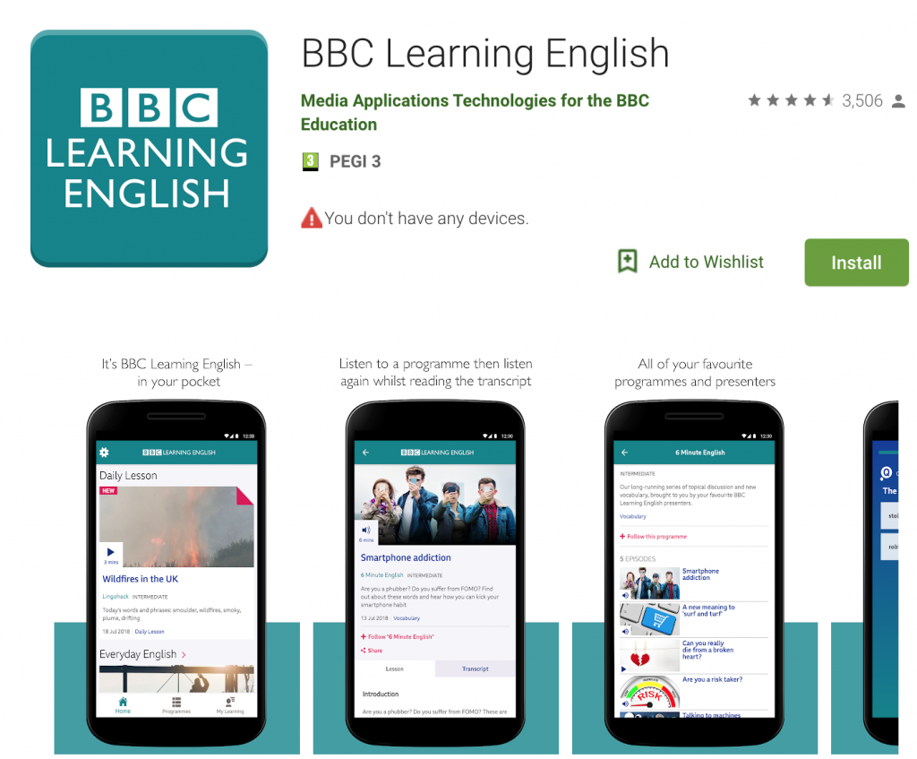 BBC Learning English - Ứng dụng tốt nhất cho tiếng Anh hàng ngày
