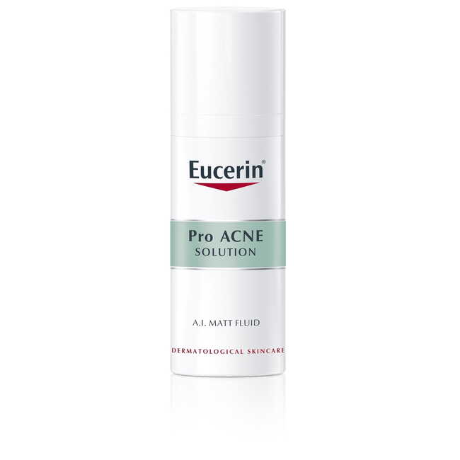Kem dưỡng ẩm cho da mụn Eucerin Pro Acne A.I Matt Fluid hỗ trợ khắc phục toàn diện 5 vấn đề về mụn phổ biến
