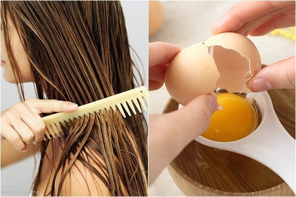 Cách trị rụng tóc bằng mặt nạ trứng 
