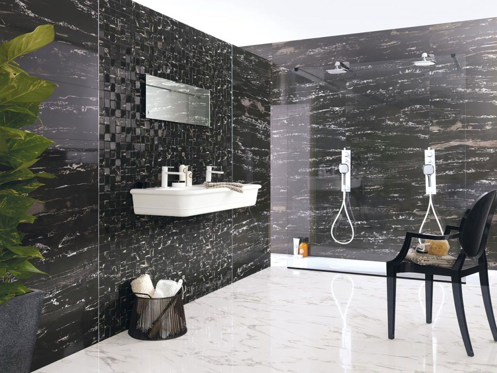 Các mẫu đá marble đen ốp nhà bếp và phòng tắm đẹp nhất 2022
