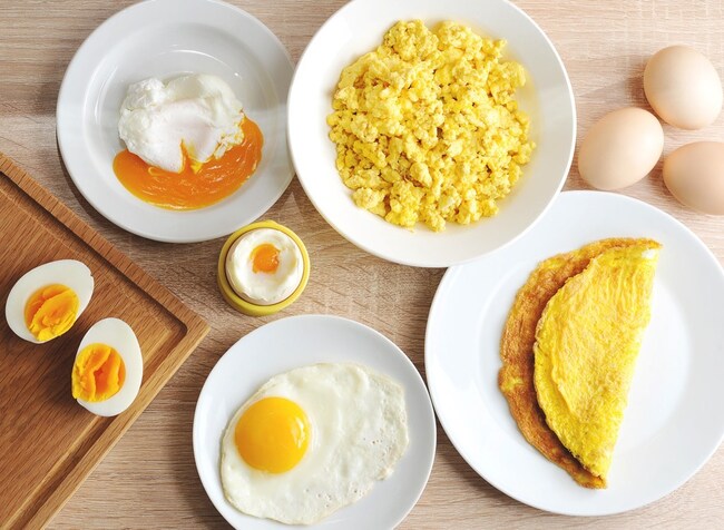 Giảm cân lành mạnh với thực đơn có trứng