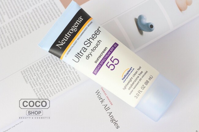 Neutrogena Ultra Sheer Dry-Touch chứa nhiều dưỡng chất có lợi cho da 