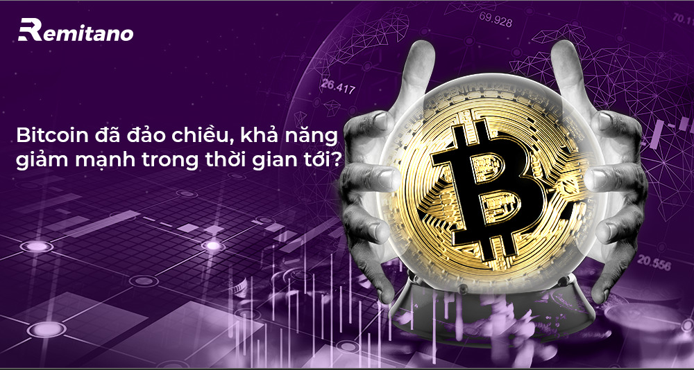 Bitcoin đảo chiều, khả năng giảm mạnh trong thời gian tới?