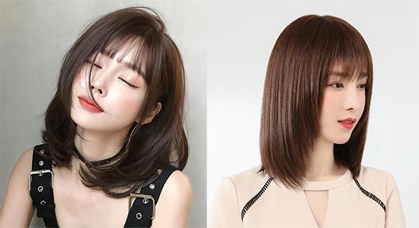 5 kiểu tóc layer nữ mặt tròn ngang vai đẹp 2022