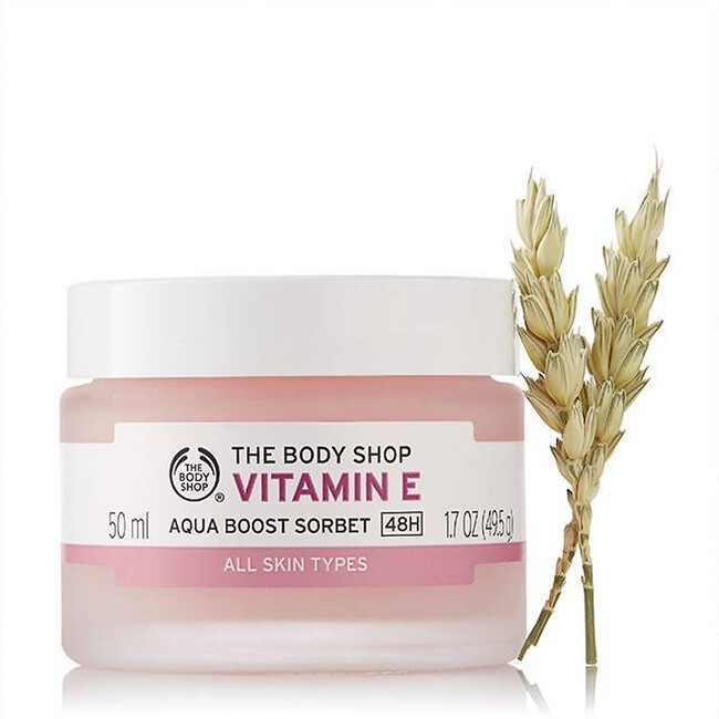 Dưỡng ẩm tối ưu với kem Vitamin E The Body Shop Aqua Boost Sorbet 