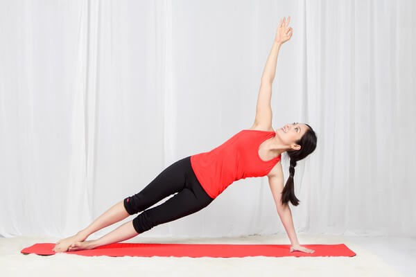 side yoga plank pose