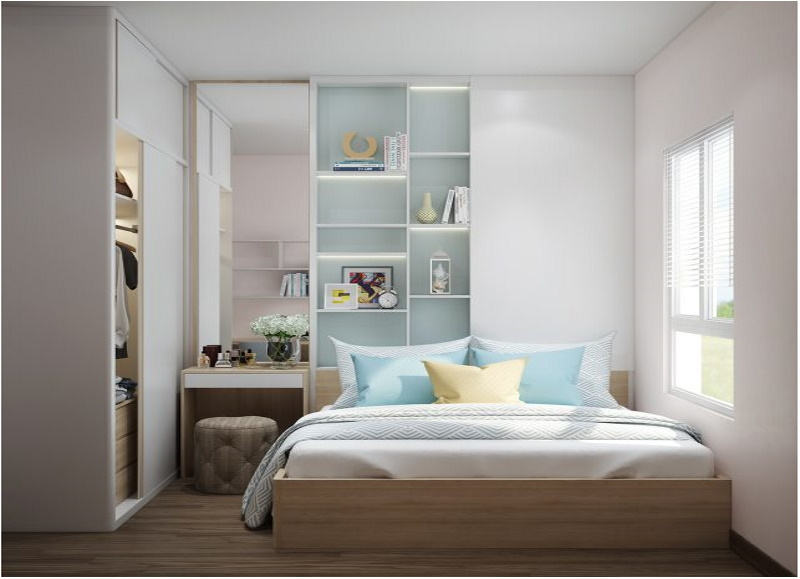 Trang trí phòng ngủ bình dân với những vật dụng đơn giản.