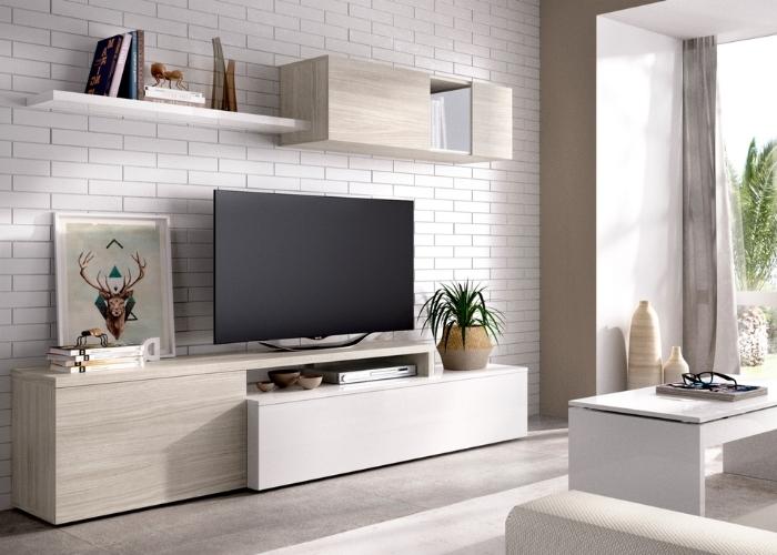 Trang trí kệ tivi giúp làm nổi bật không gian phòng khách - căn phòng đại diện cho toàn bộ ngôi nhà (Nguồn: Internet)