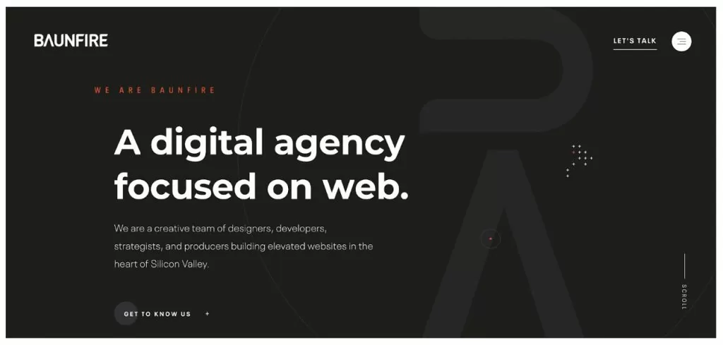 Baunfire is a web-focused digital agency
