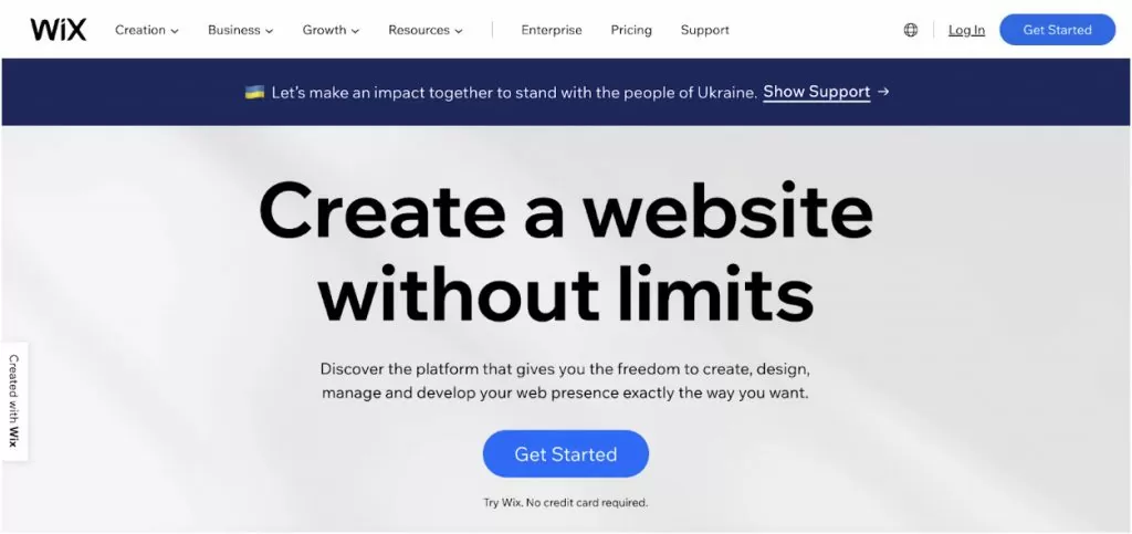 Wix is the most effective website builder for small businesses