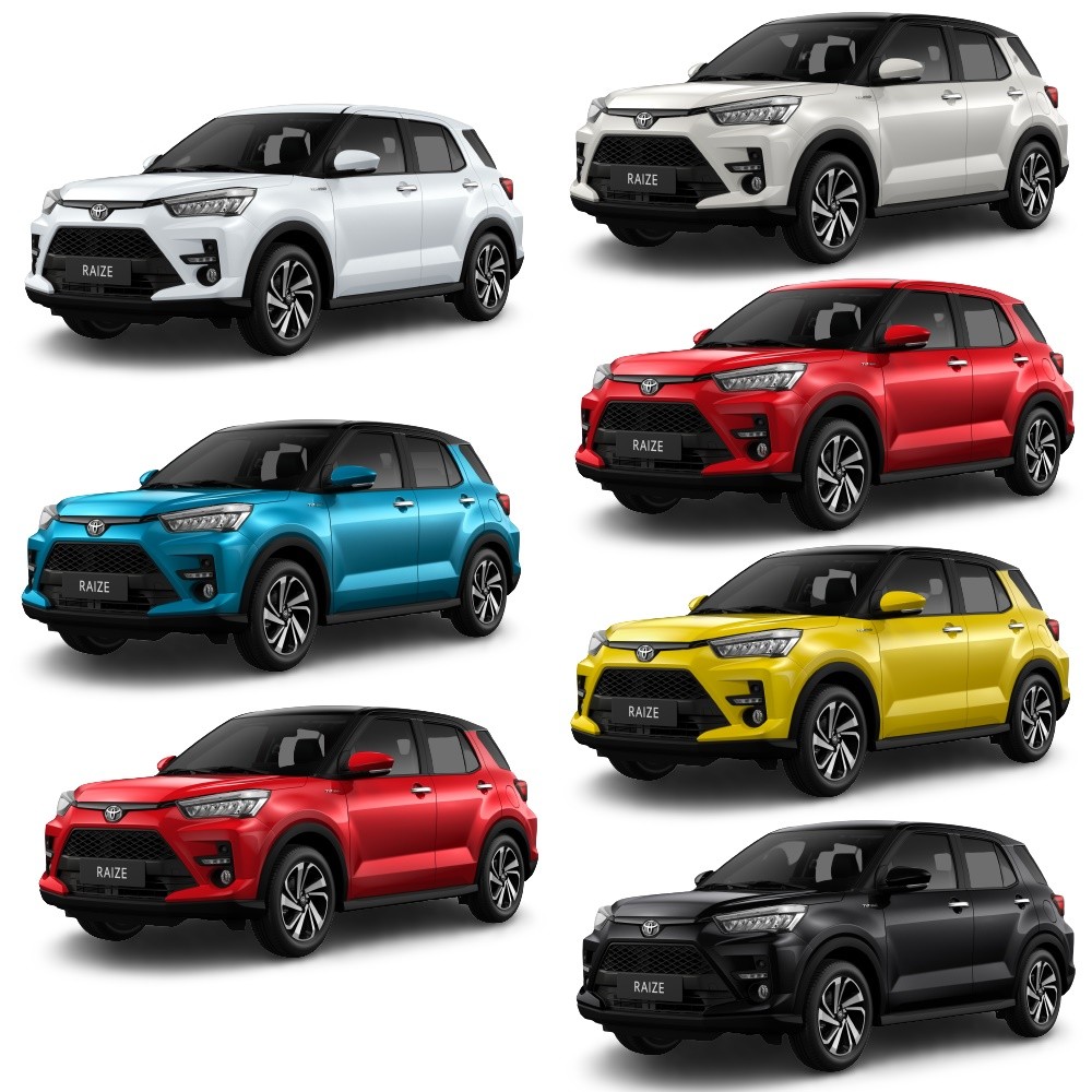 các màu xe Toyota Raize 2022