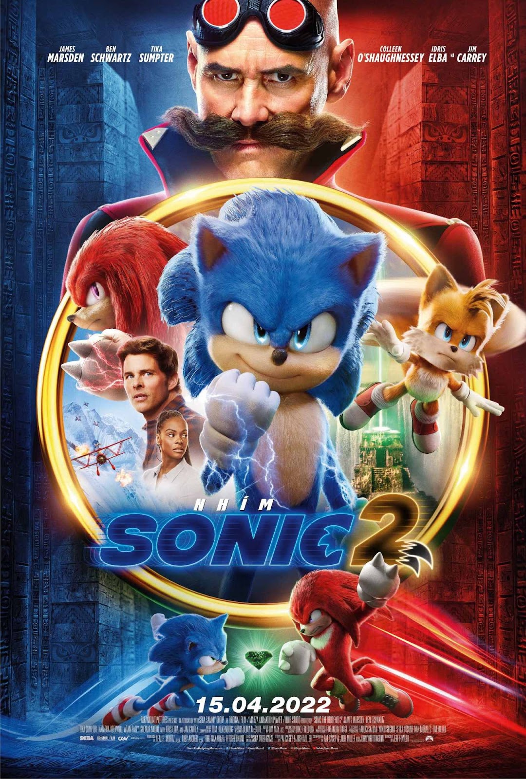 Poster phim hoạt hình Nhím Sonic 2 