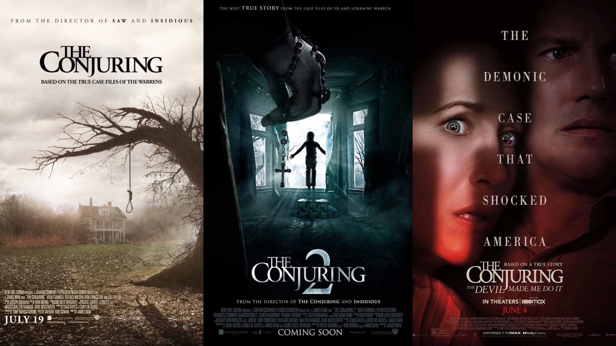 Poster của 3 phần phim kinh dị The Conjuring