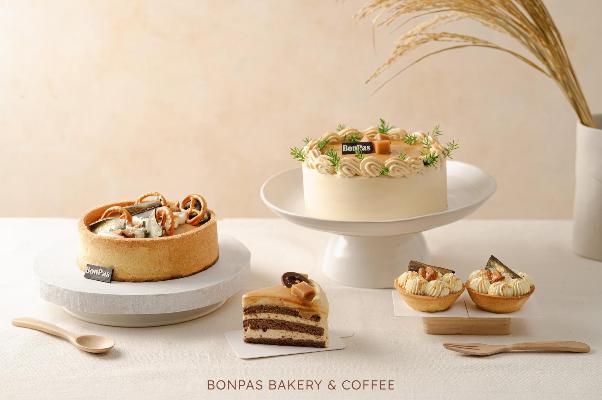 Các mẫu bánh của Bonpas Bakery đa dạng màu sắc, hương vị phong phú