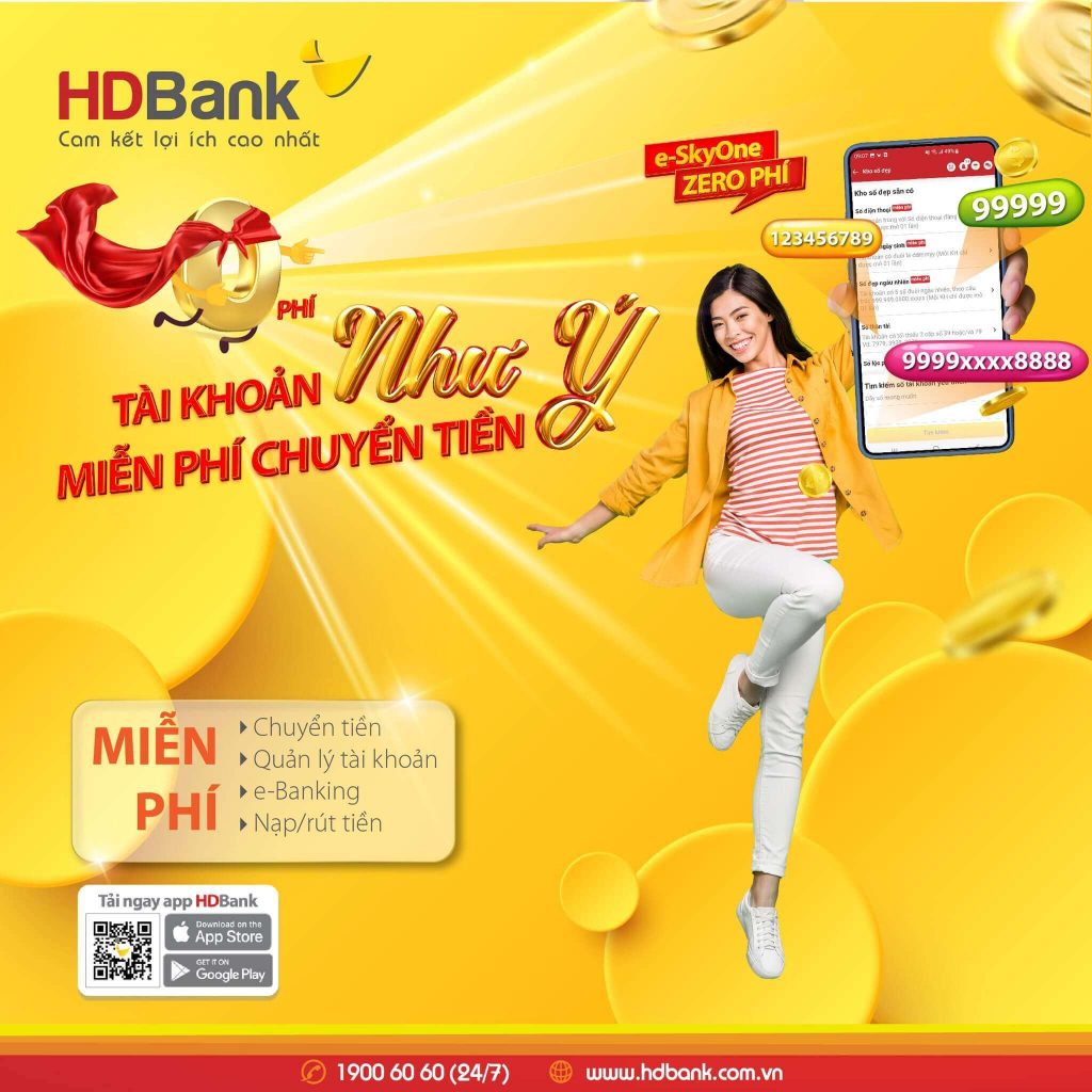 Tài khoản thanh toán online ngân hàng HDBank