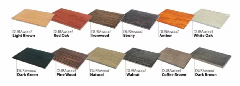Tổng hợp mẫu vân gỗ của tấm DURAwood