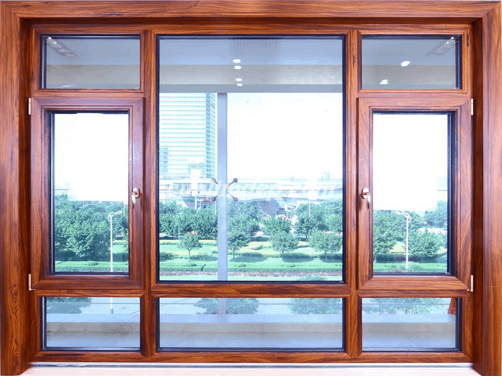 cửa sổ kính khung gỗ