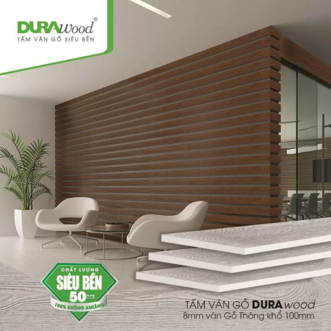 Tấm vân gỗ DURAwood là vật liệu lý tưởng để ốp tường và trang trí | DURAflex