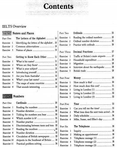 Phần Overview của sách Basic IELTS Listening