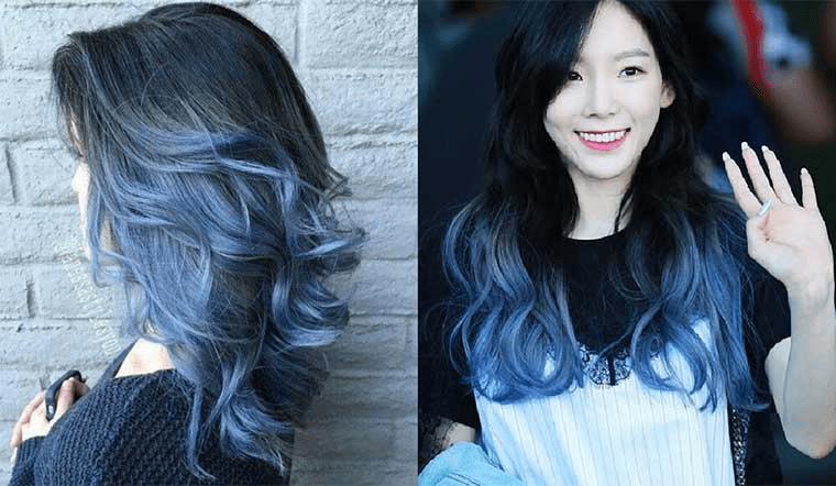 tóc xanh đen khói của Taeyeon