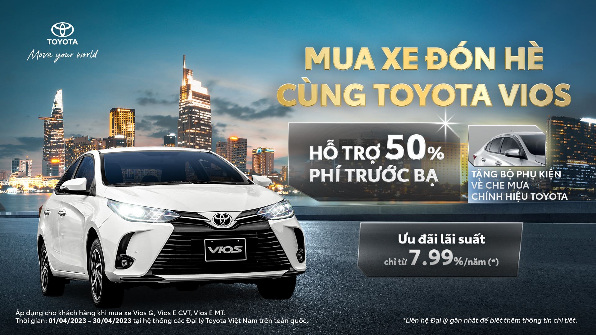Chương trình khuyến mại khi mua xe Toyota Vios 2023