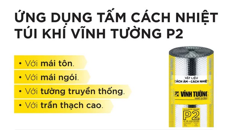 Tấm cách nhiệt túi khí Vĩnh Tường P2