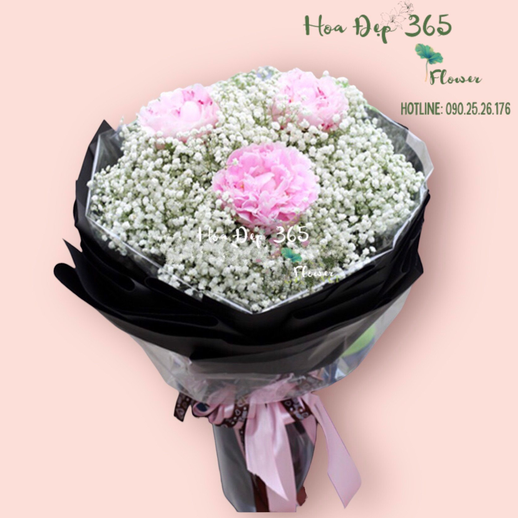  Bó Hoa Mẫu Đơn - HBT46 