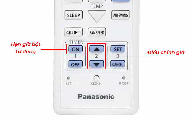 Cách chỉnh giờ máy lạnh Panasonic
