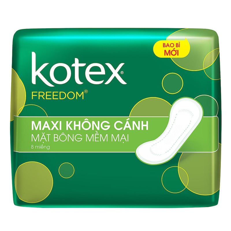 Băng vệ sinh Kotex freedom dịu nhẹ làn da