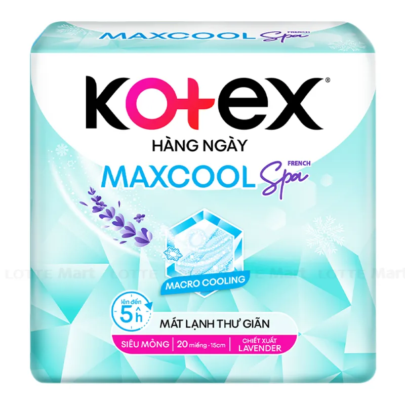 Băng vệ sinh Kotex hàng ngày Max Cool French Spa