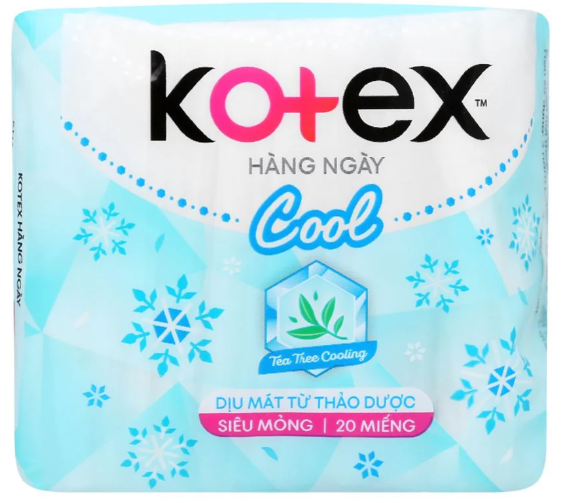 Băng vệ sinh Kotex hàng ngày siêu mỏng Cool