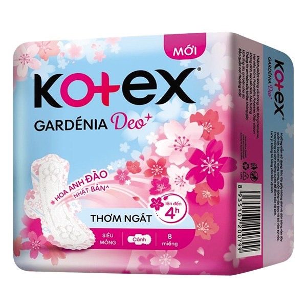 Băng vệ sinh Kotex Gardenia Deo + Hoa anh đào