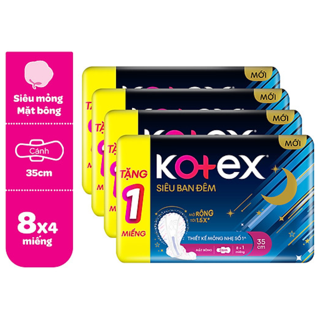 Giấc ngủ êm dịu, không lo lắng cùng băng Kotex ban đêm an toàn tuyệt đối