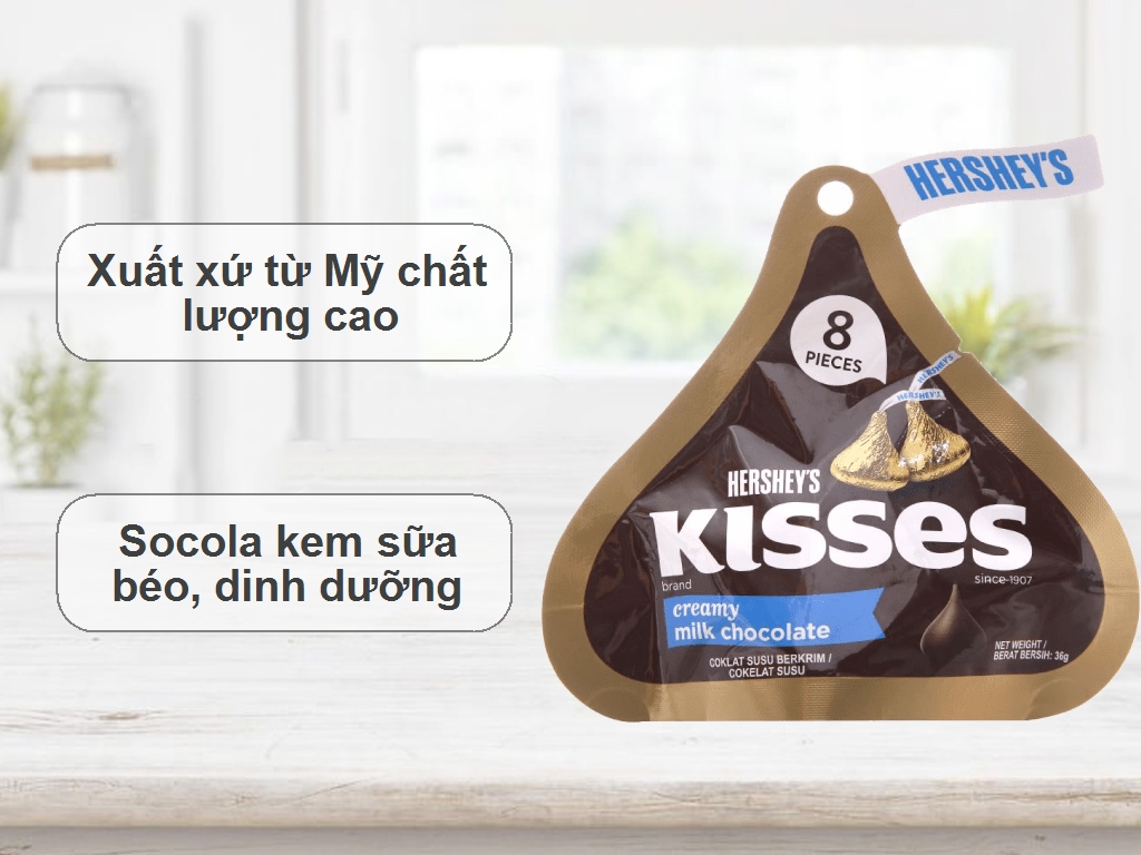 Socola Hershey's Kisses kem sữa