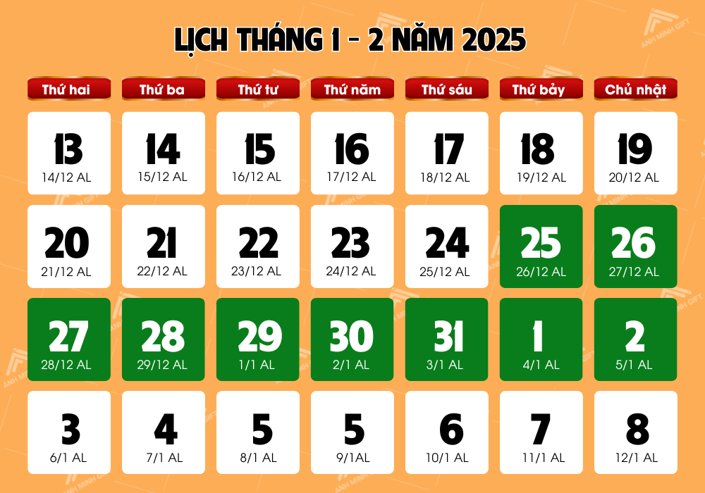 Cập nhật chi tiết lịch nghỉ Tết Nguyên Đán 2025 tại tỉnh An Giang