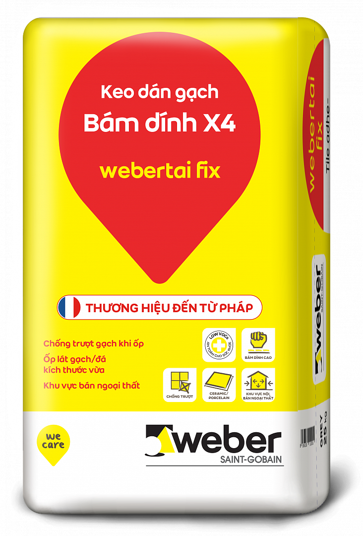 Keo dán gạch lát sân Weber có tốt không?