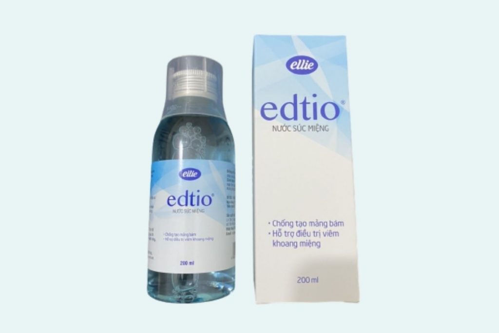 Nước súc miệng Edtio chứa cồn, giá rẻ