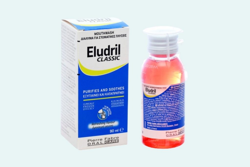 Dung dịch Eludril Classic của Pháp có Chlorhexidine 0,1%